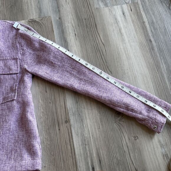 Avec Les Filles Anthropologie Pink Military Zip Up/button Up Jacket Size XS - Picture 9 of 11